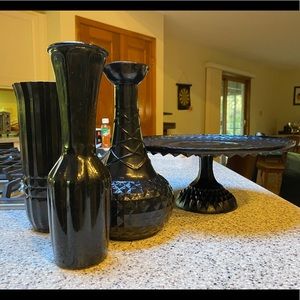 Set of three matching vases